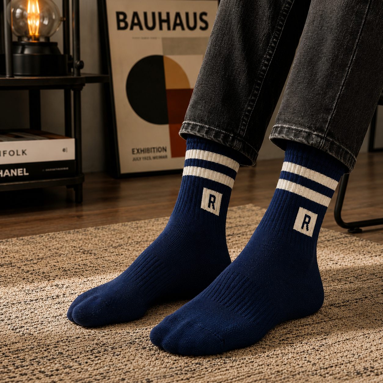 Men's Cotton High Ankle Socks 3-Pack | Soft Breathable Casual Socks