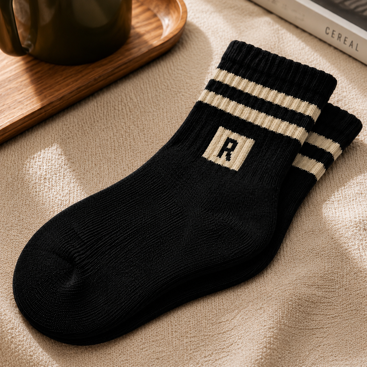 Men's Cotton High Ankle Socks 3-Pack | Soft Breathable Casual Socks