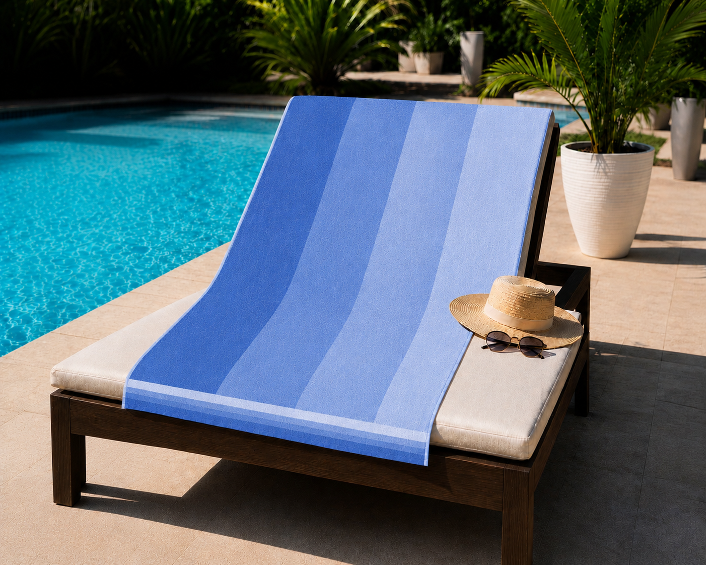 Renew Fibers Premium Cotton Blend Multi Shade Beach Towel | Soft & Absorbent
